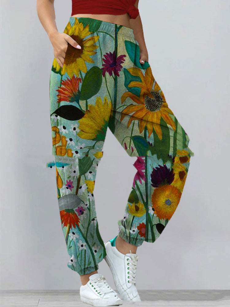-Match Printed Sweater Pants