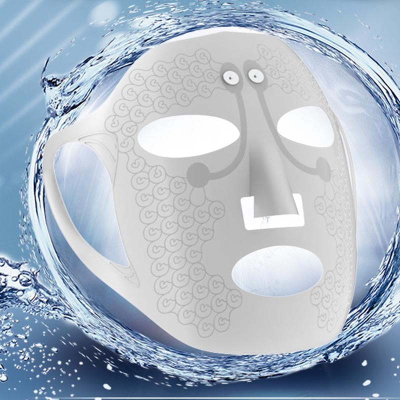 Electric facial massage mask for skin tightening and anti-wrinkle treatment.