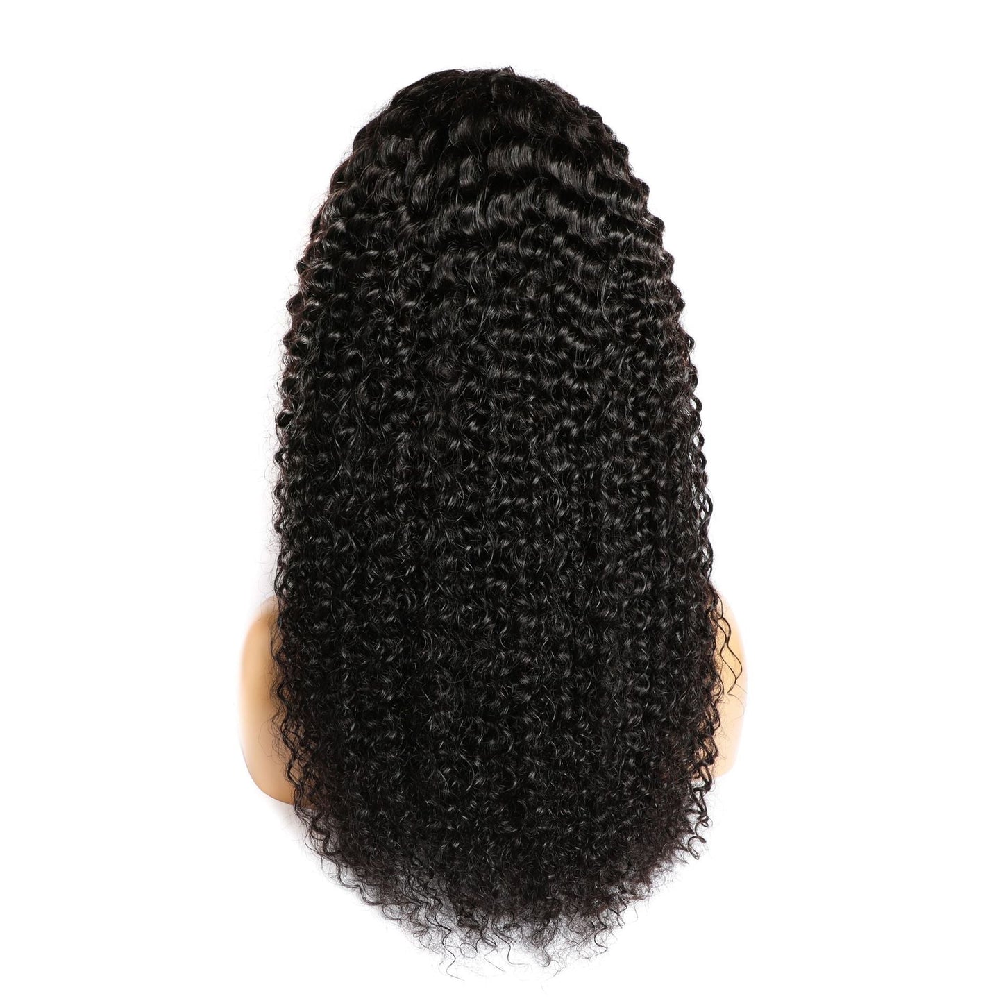 Curly Human Hair Lace Wig – 100% human hair with realistic curls and 150% density.
