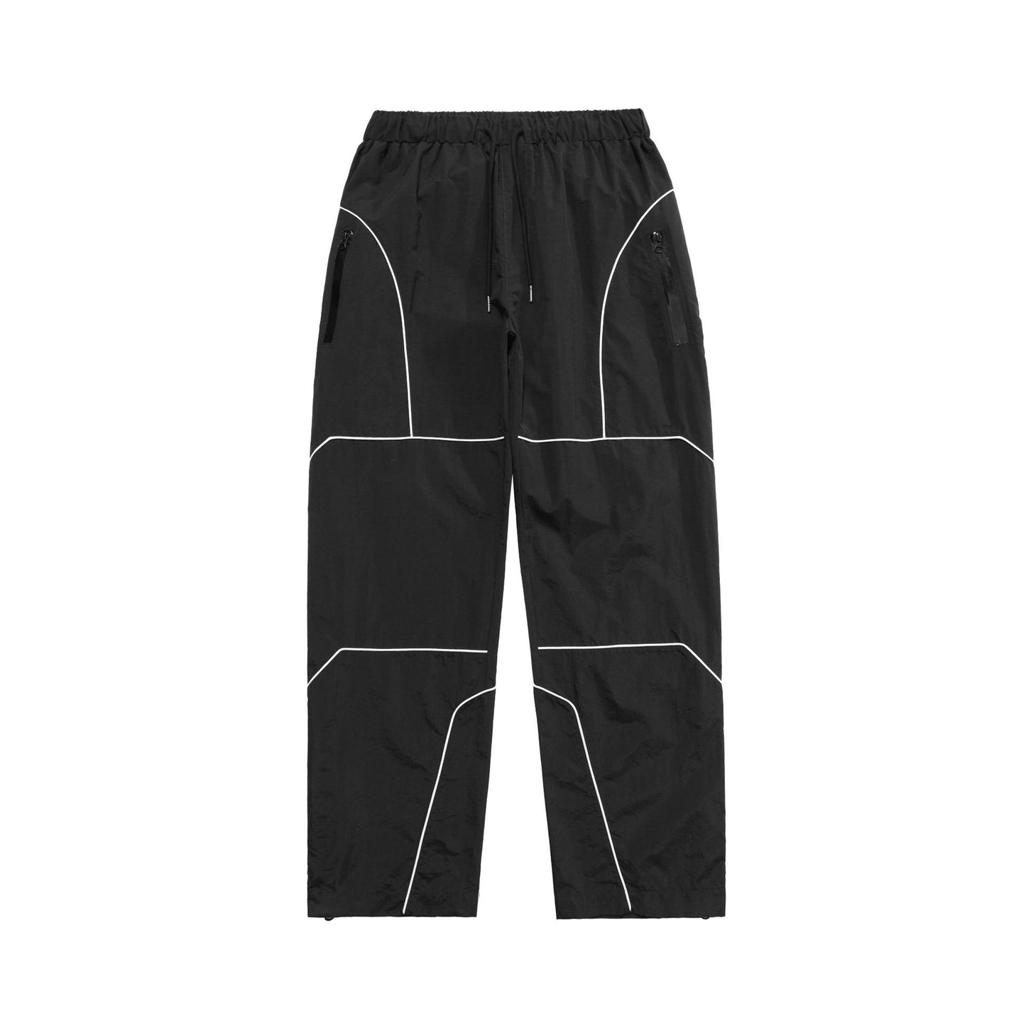 Trousers Full Zipper Loose Casual Pants