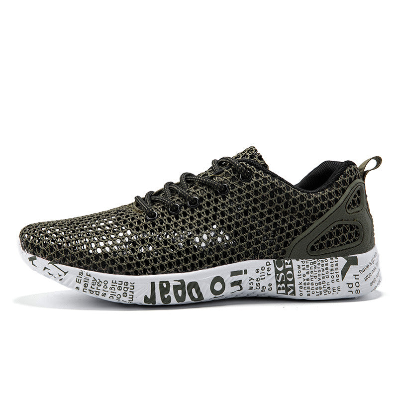 shoes breathable sneakers match hollow lace board shoes