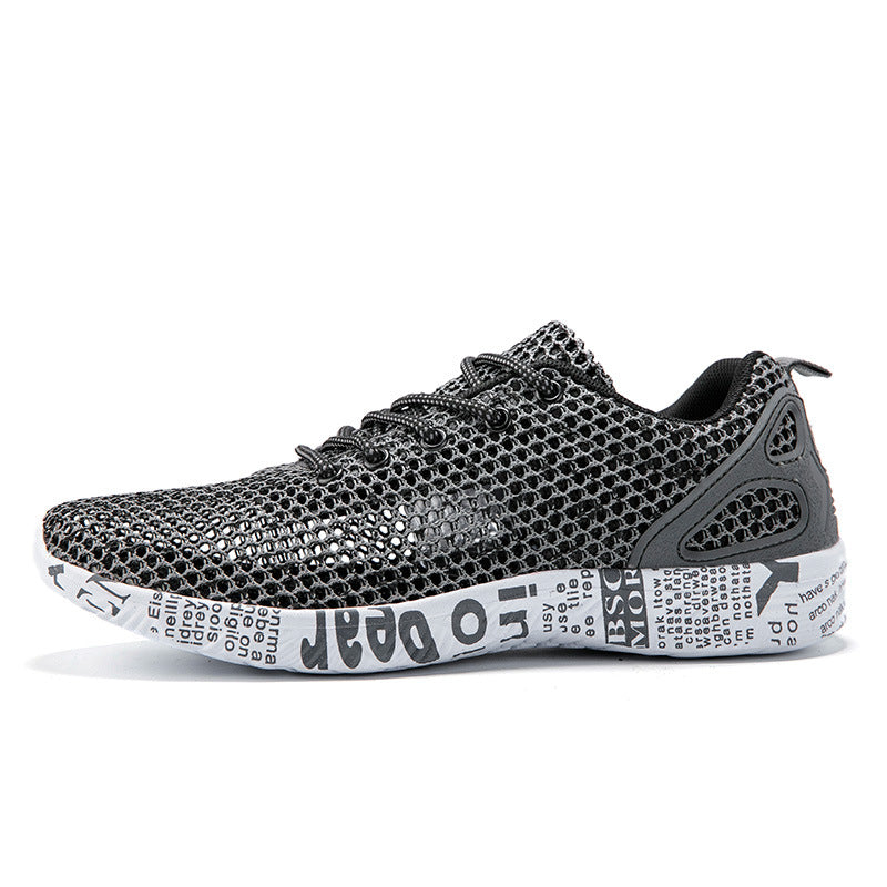 shoes breathable sneakers match hollow lace board shoes