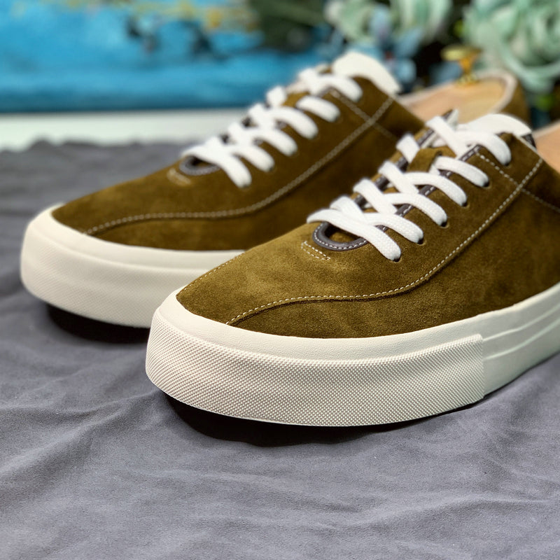 Thick-soled Suede High Contrast Color Casual Leather Shoes