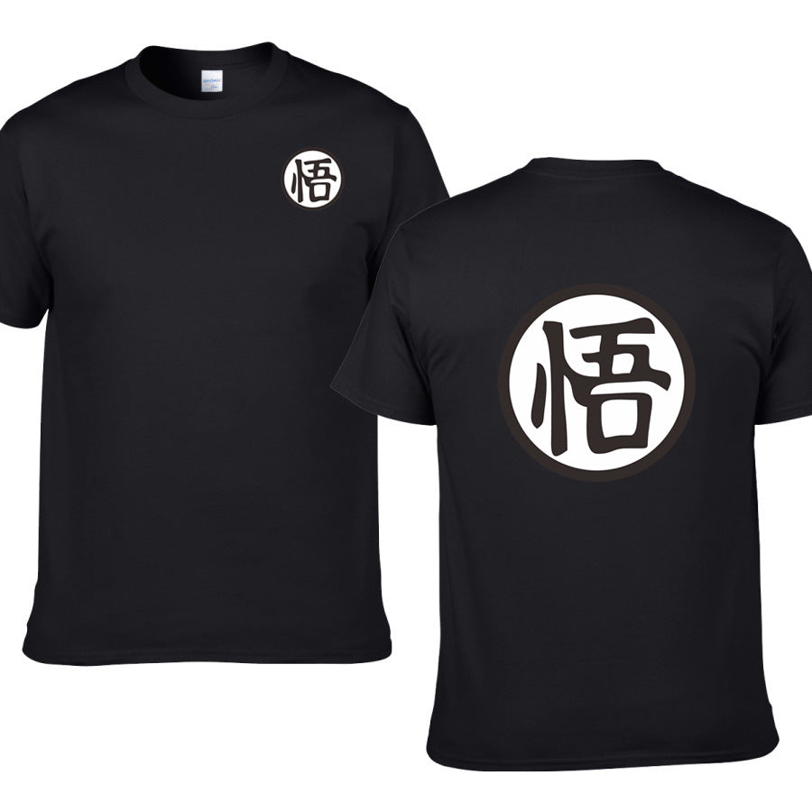 High-Quality Casual Men's Anime T-Shirt – Cotton Short Sleeve Round Neck Tee for Youth