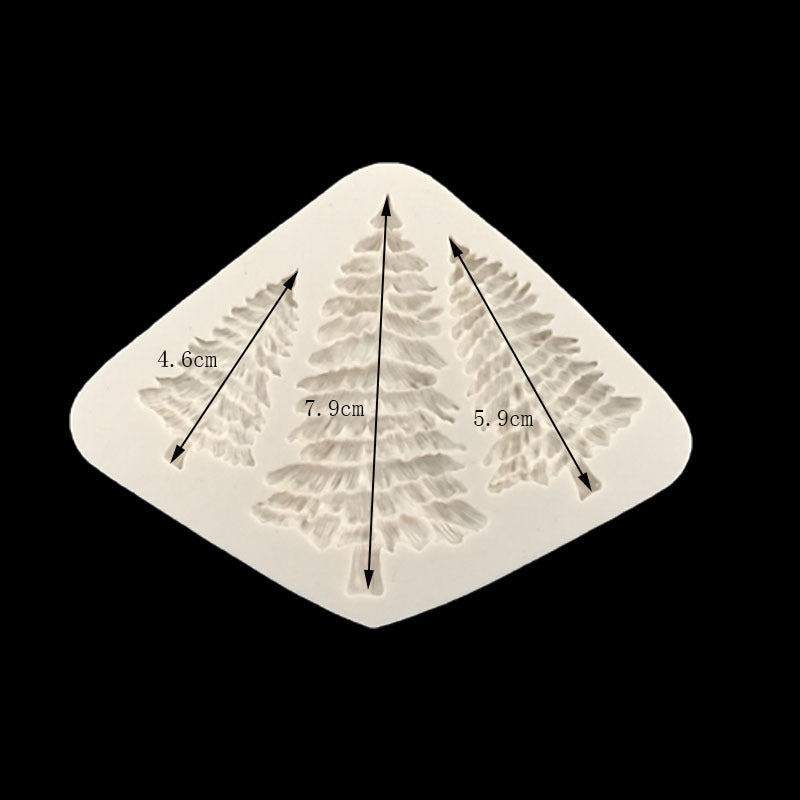 Christmas tree silicone mold, temperature resistant, ideal for cake baking.