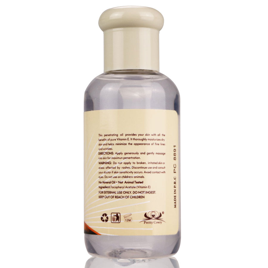 Vitamin E plant natural oil bottle, 75ml, moisturizing and firming essential oil.