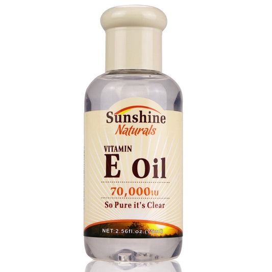 Vitamin E Oil, 75ml moisturizing and firming essential oil for general skin, with natural plant ingredients.
