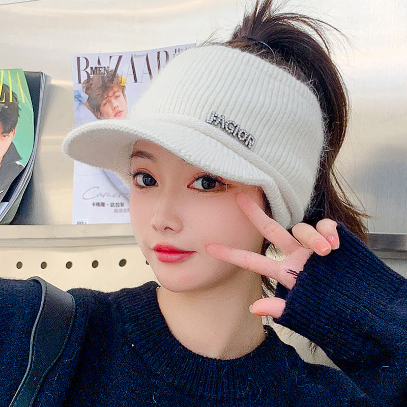 Girls Thickened Warm Knitted Hats