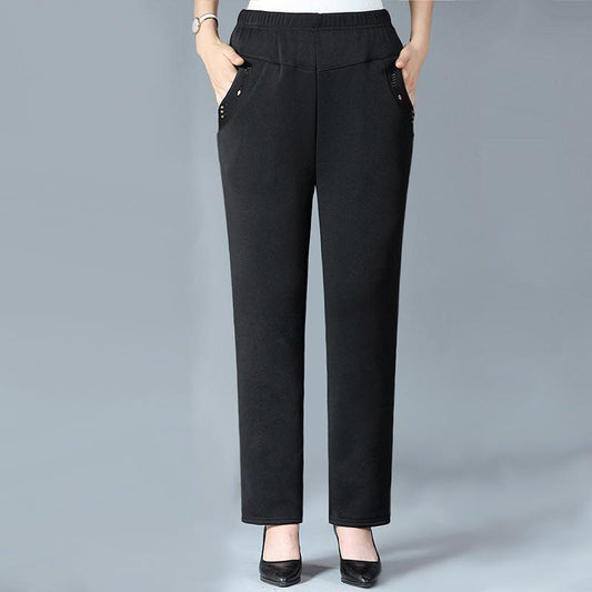 High Waist Straight Trousers Spring