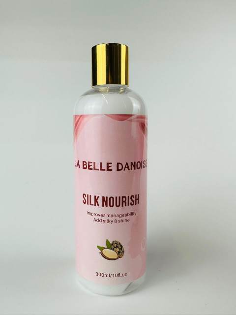 Silk Nourish Hair Mousse bottle with nourishing, hydrating effects, 300ml.