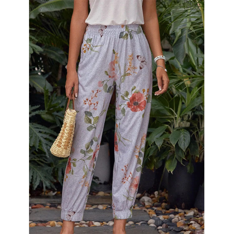 Printed Harem Pants Casual Pants Trousers