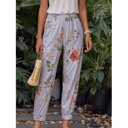 Printed Harem Pants Casual Pants Trousers