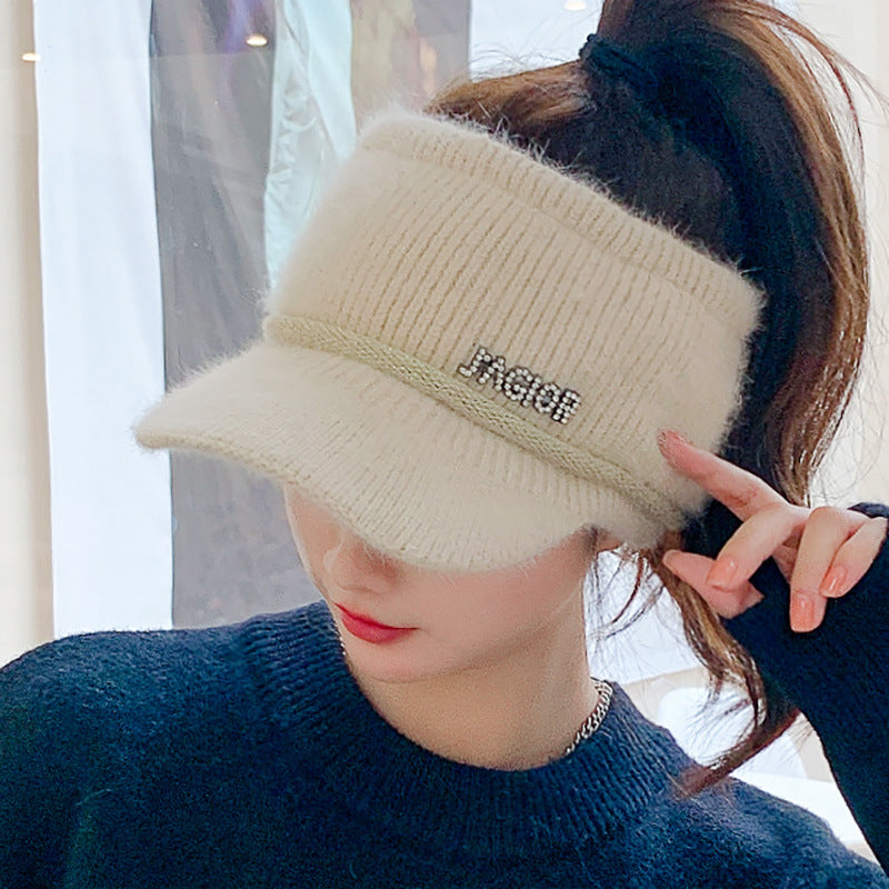 Girls Thickened Warm Knitted Hats