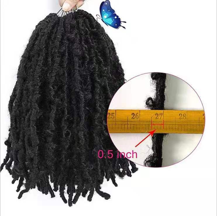 Product Butterfly Curvy Crochet Dirty Braid African Hair Extension