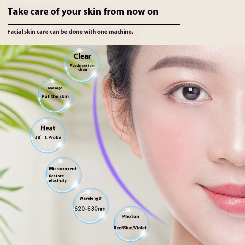 Photon Specific Skincare Device for Home Use, Pearl White, Skin Rejuvenation Features