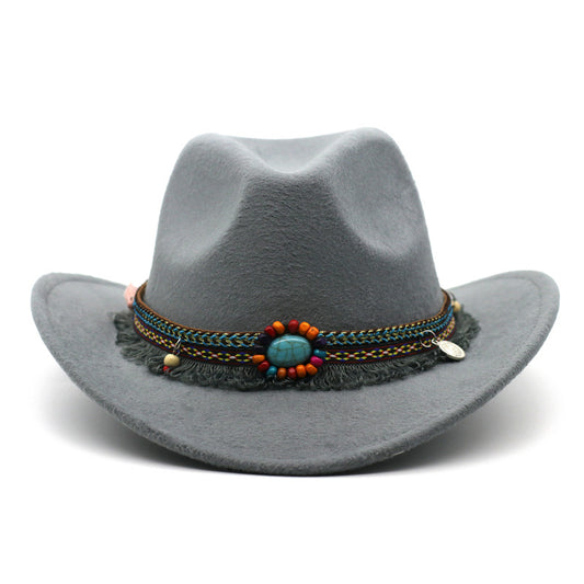 Cowboy Hats Curled Felt Riding Men