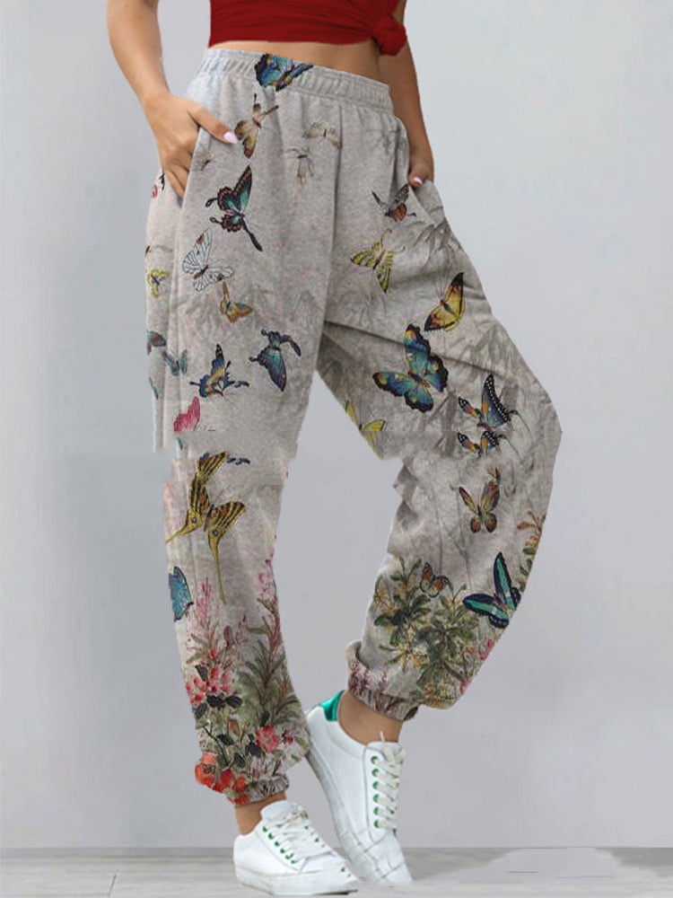 -Match Printed Sweater Pants
