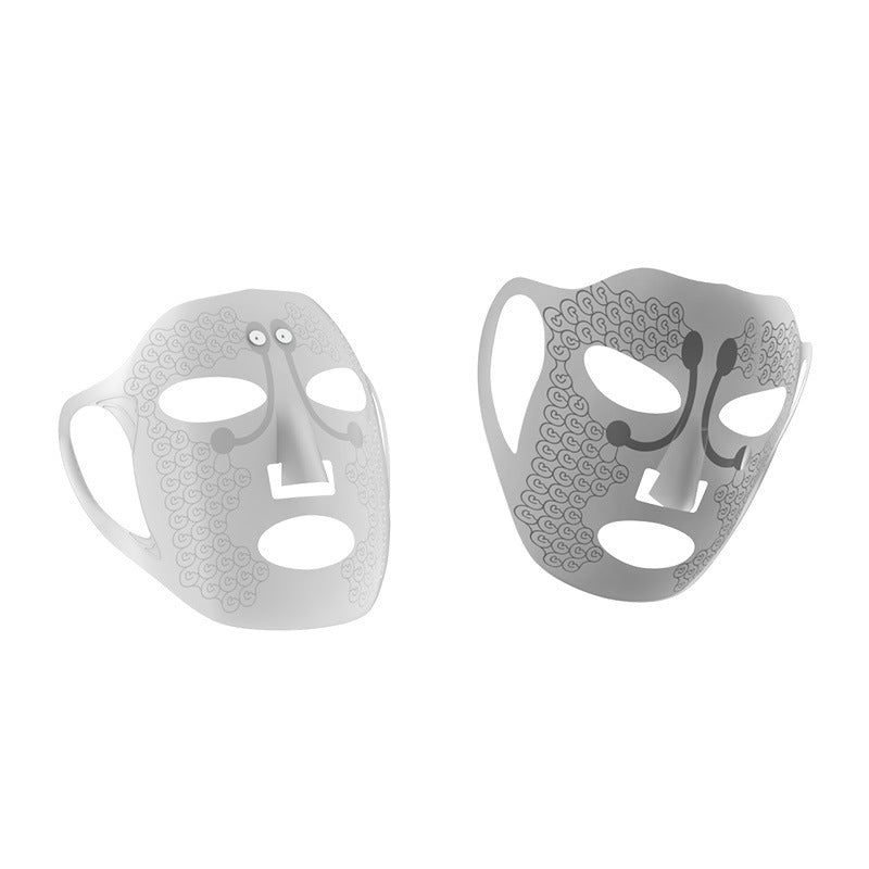 Electric facial massage mask for skin tightening and wrinkle reduction.