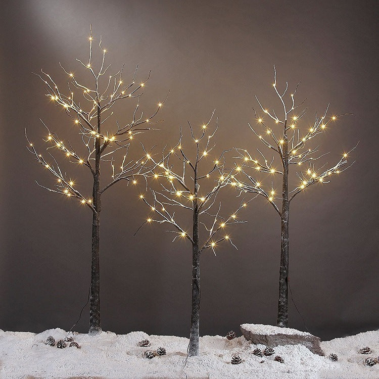 Warm light Christmas decoration lights for birch trees, perfect for living room, bedroom, courtyard, and garden.
