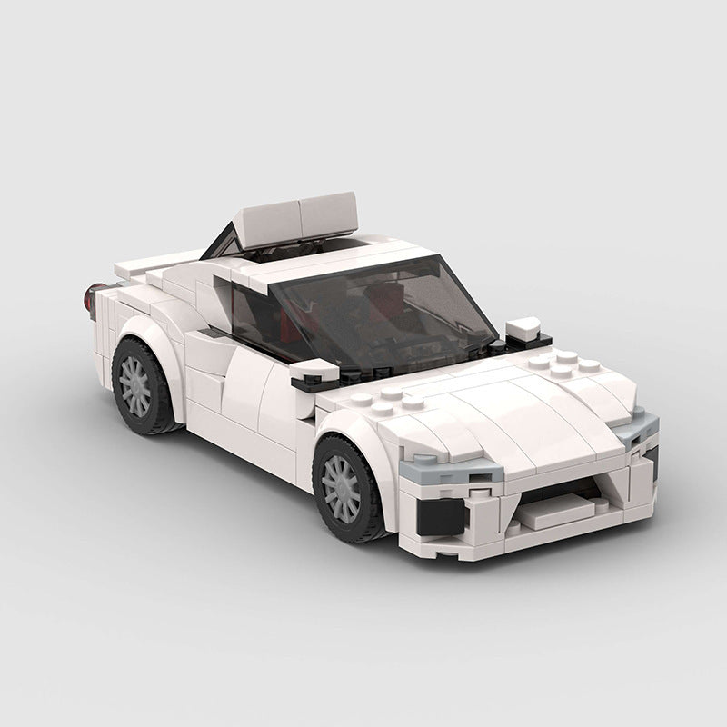Small particle supercar racing toy for kids, ABS plastic, M10222 Mouda GT86, ages 7-14.