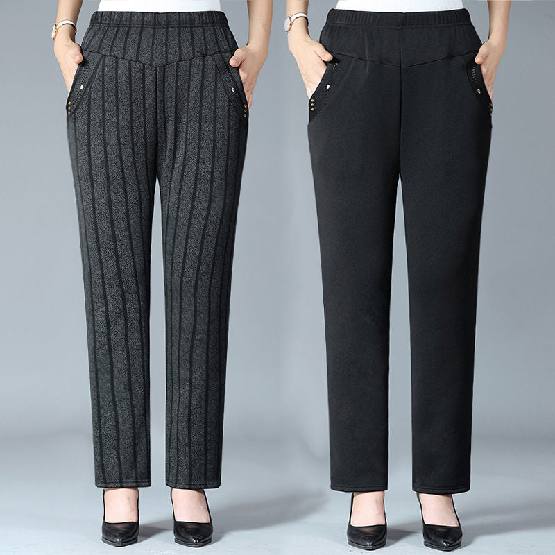 High Waist Straight Trousers Spring