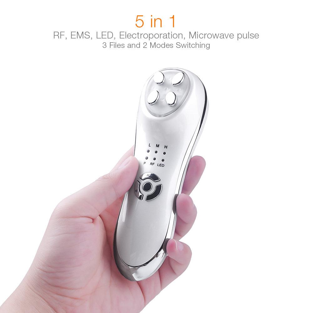 Mesotherapy Electroporation RF SkinCare Device with RF, EMS, LED Functions