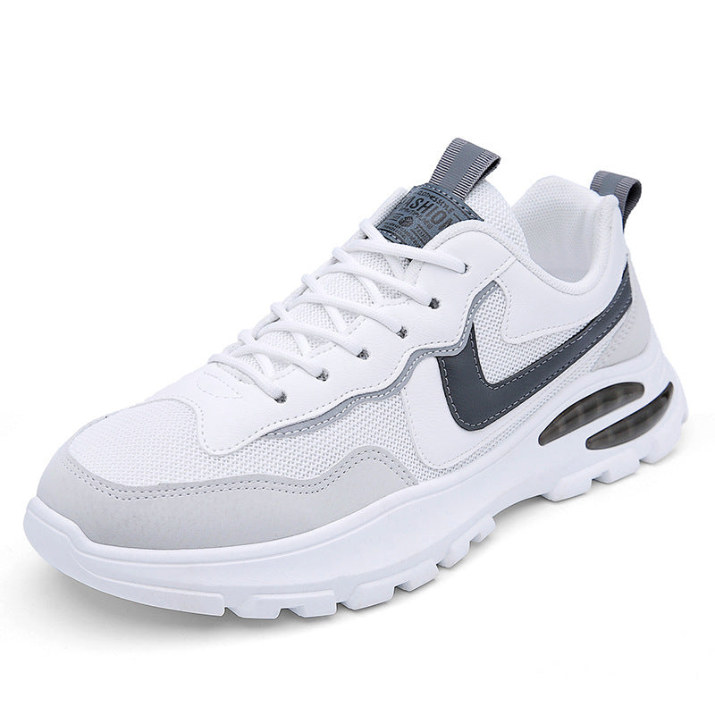 Black White Sneakers Men Lace-