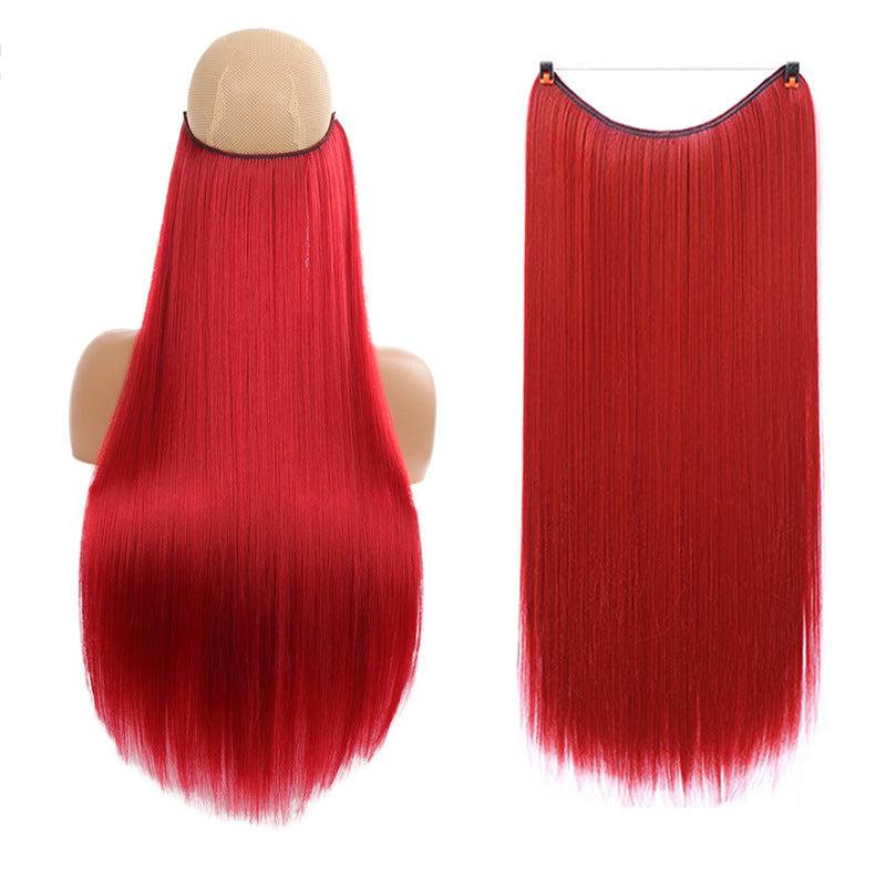 Fish Line Hair Weft Hair Extension Wig Women'