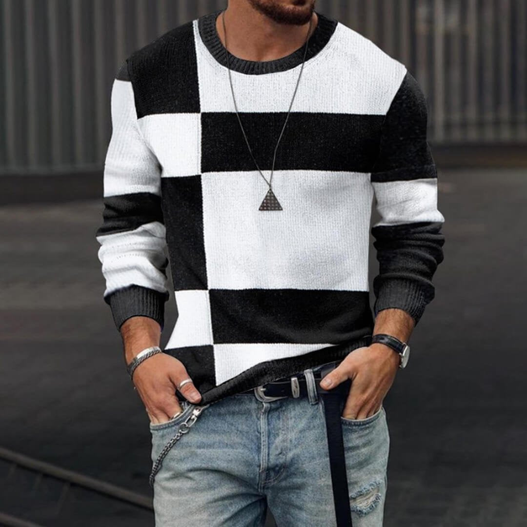 Men 3D Pullover Casual Tops Long Sleeve