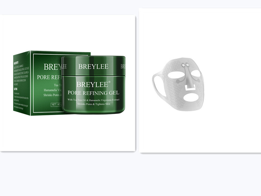 Electric facial massage mask device for skin tightening and anti-wrinkle care.