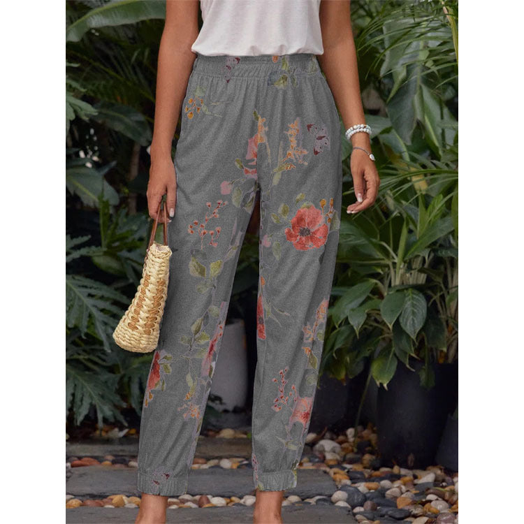 Printed Harem Pants Casual Pants Trousers