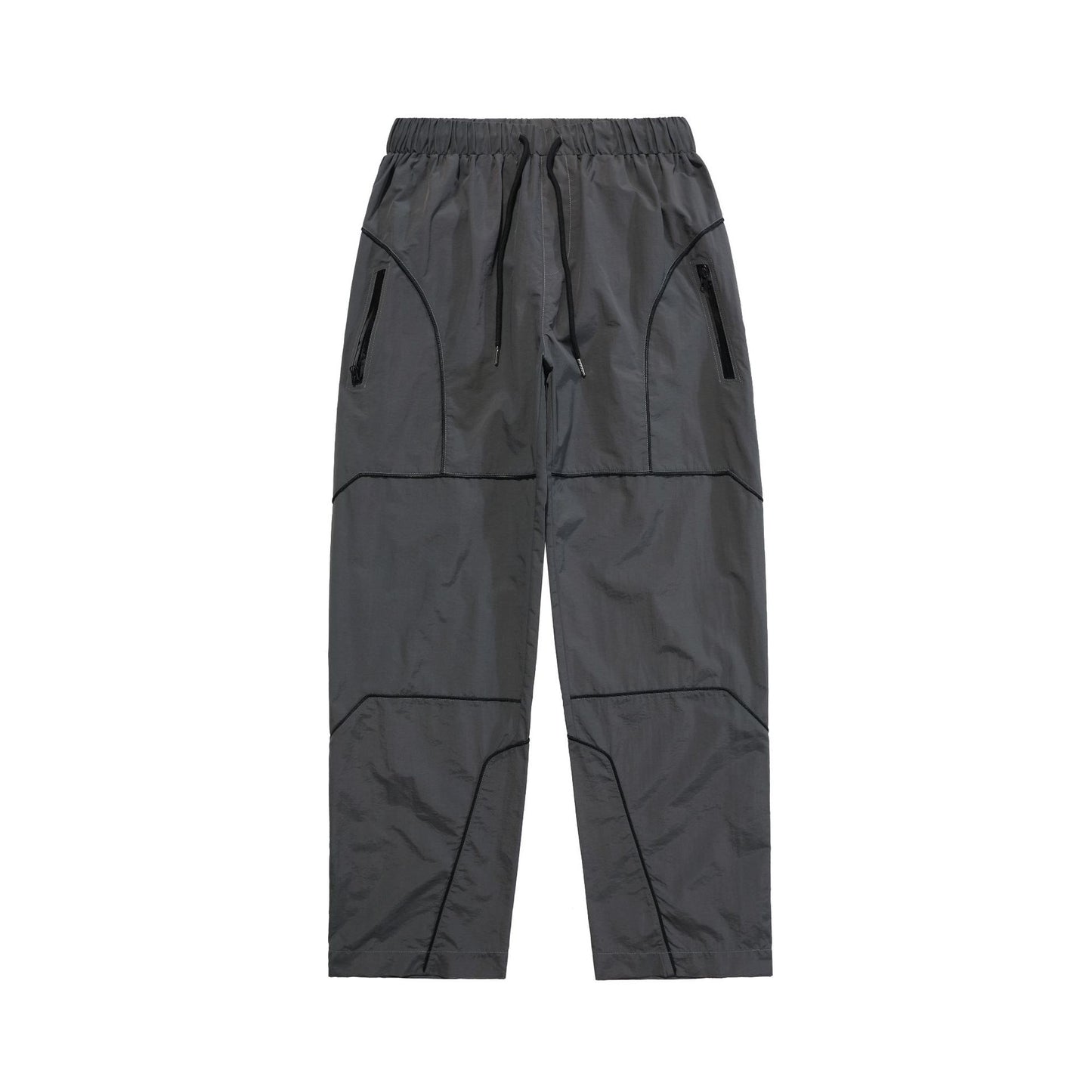Trousers Full Zipper Loose Casual Pants