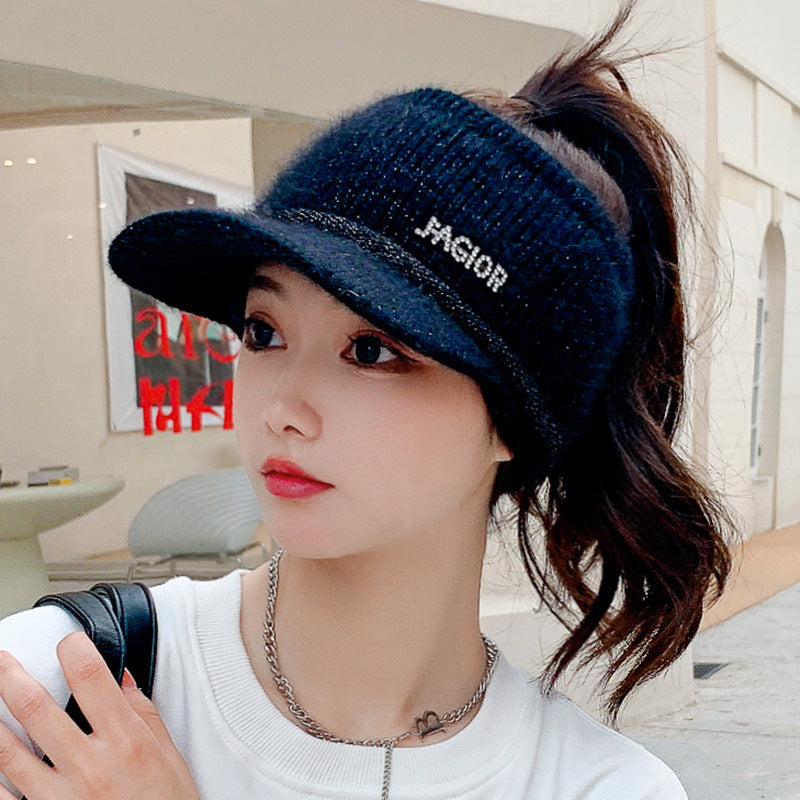 Girls Thickened Warm Knitted Hats