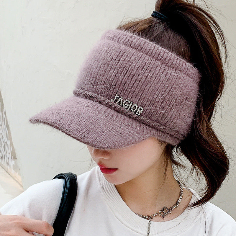 Girls Thickened Warm Knitted Hats