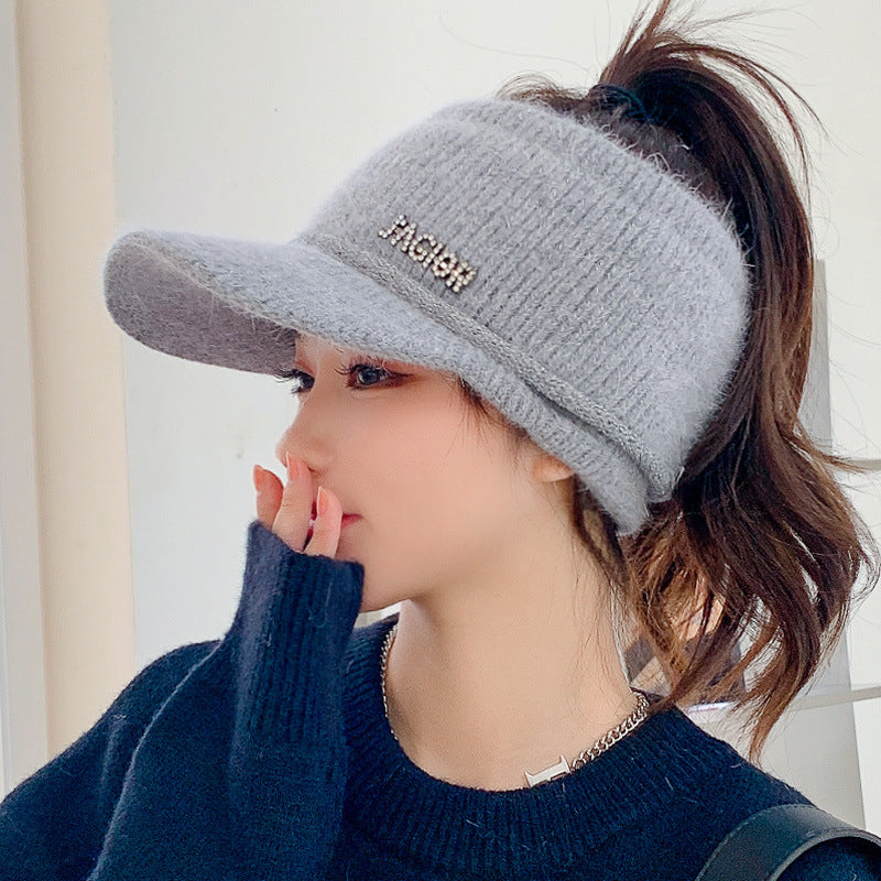 Girls Thickened Warm Knitted Hats