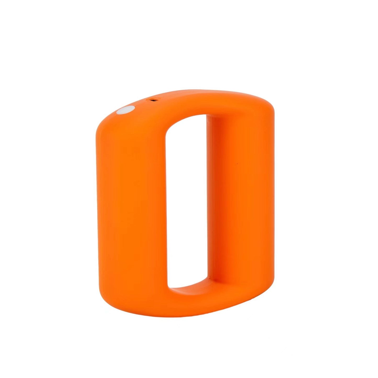 Orange multifunctional vibration wave massager with rechargeable USB.