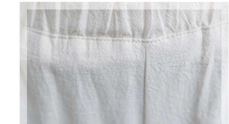 Linen Lantern Large Size Loose Trousers Women Leisure Pants Fat Trousers