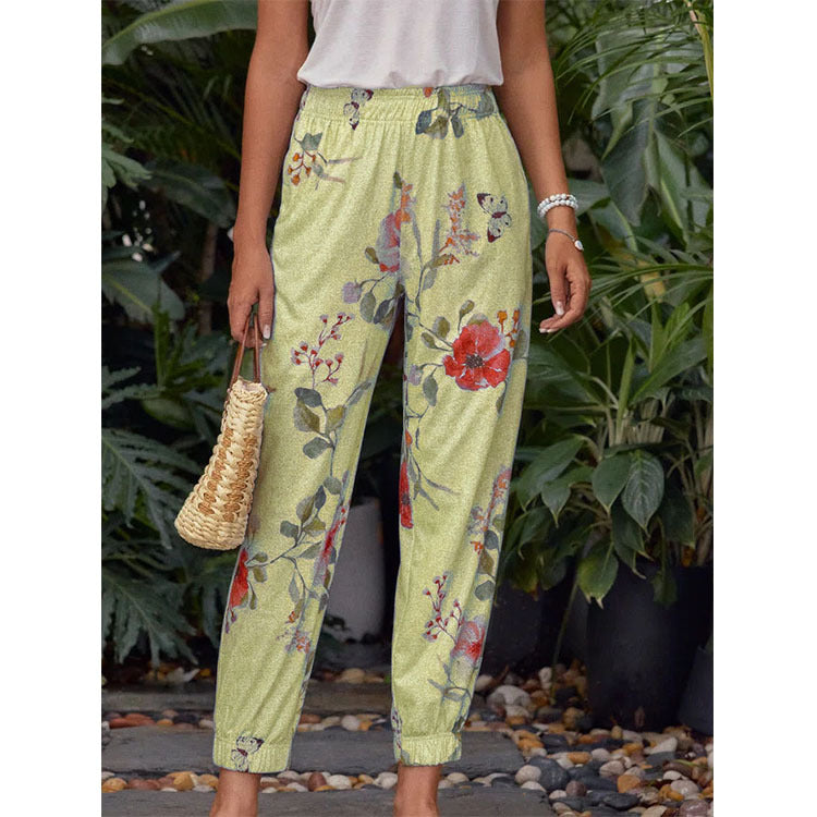 Printed Harem Pants Casual Pants Trousers