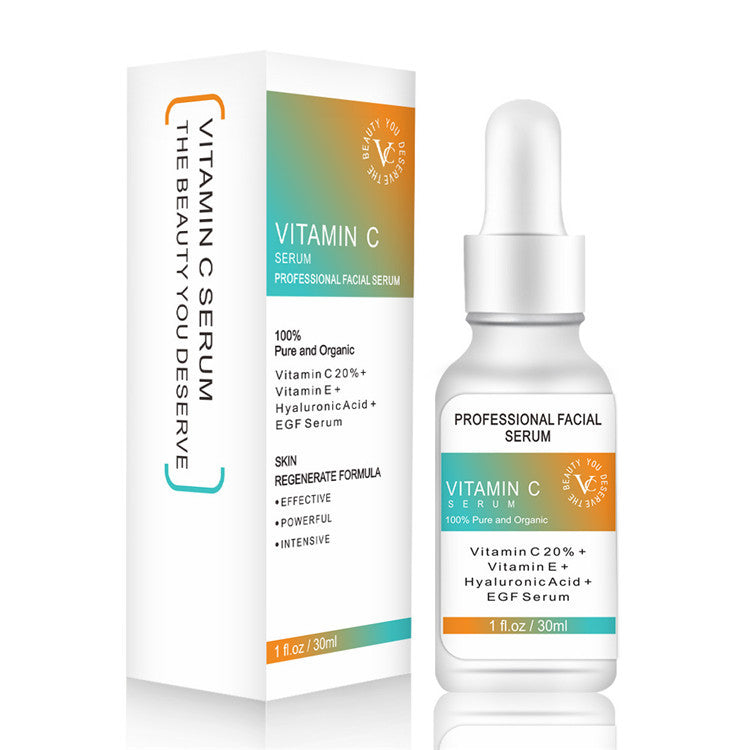 Organic Vitamin C Face Serum - Whitening & Anti-Aging, 30ml, with Hyaluronic Acid and Vitamin E.