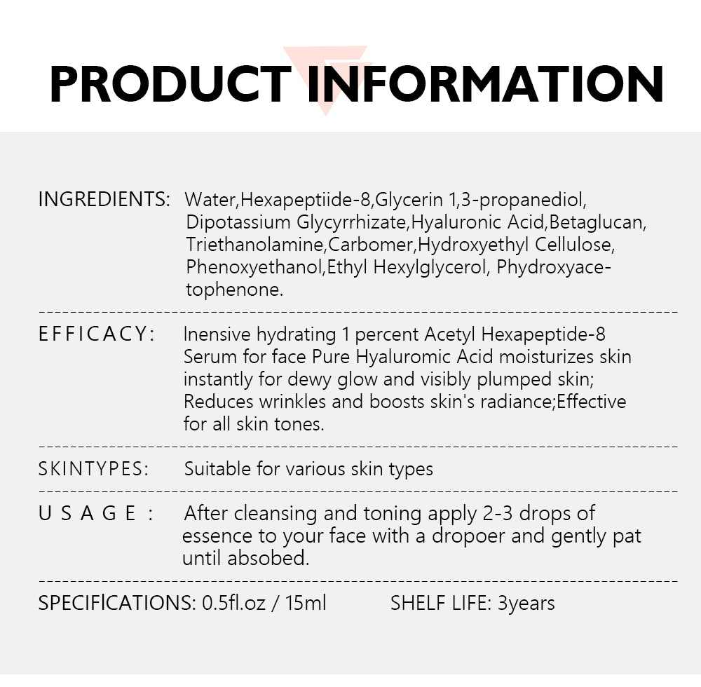 VIBRANT GLAMOUR Peptide Collagen Face Serum Moisturizing pure Anti wrinkle Peptide Collagen Serum