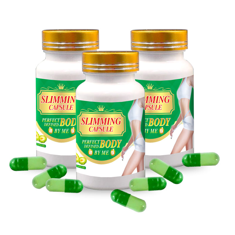 Magic slimming capsules for weight loss with natural ingredients, featuring fast slimming action and appetite suppression.