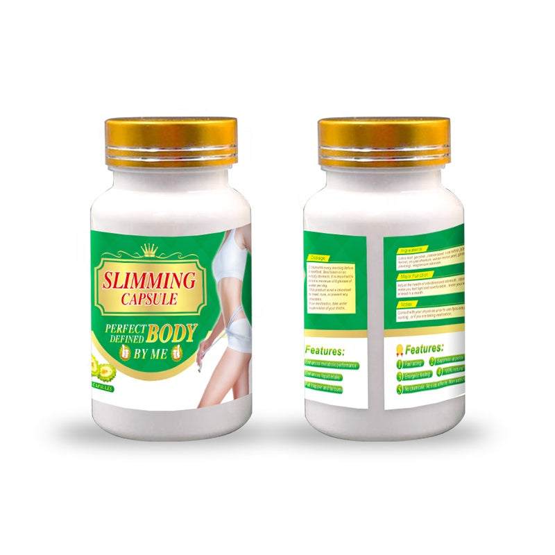 New magic slimming capsule bottles for weight loss with natural ingredients.