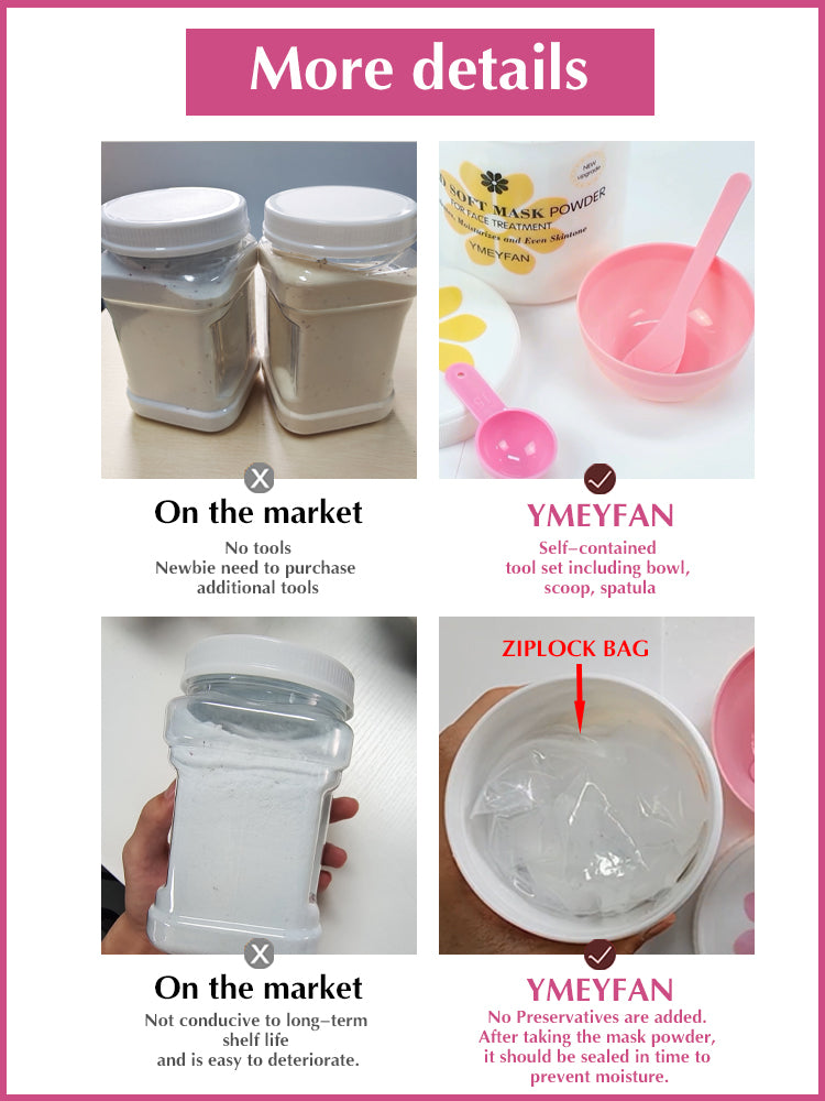 YMEYFAN DIY SPA Hydro Jelly Mask Powder with Mixing Tools Set
