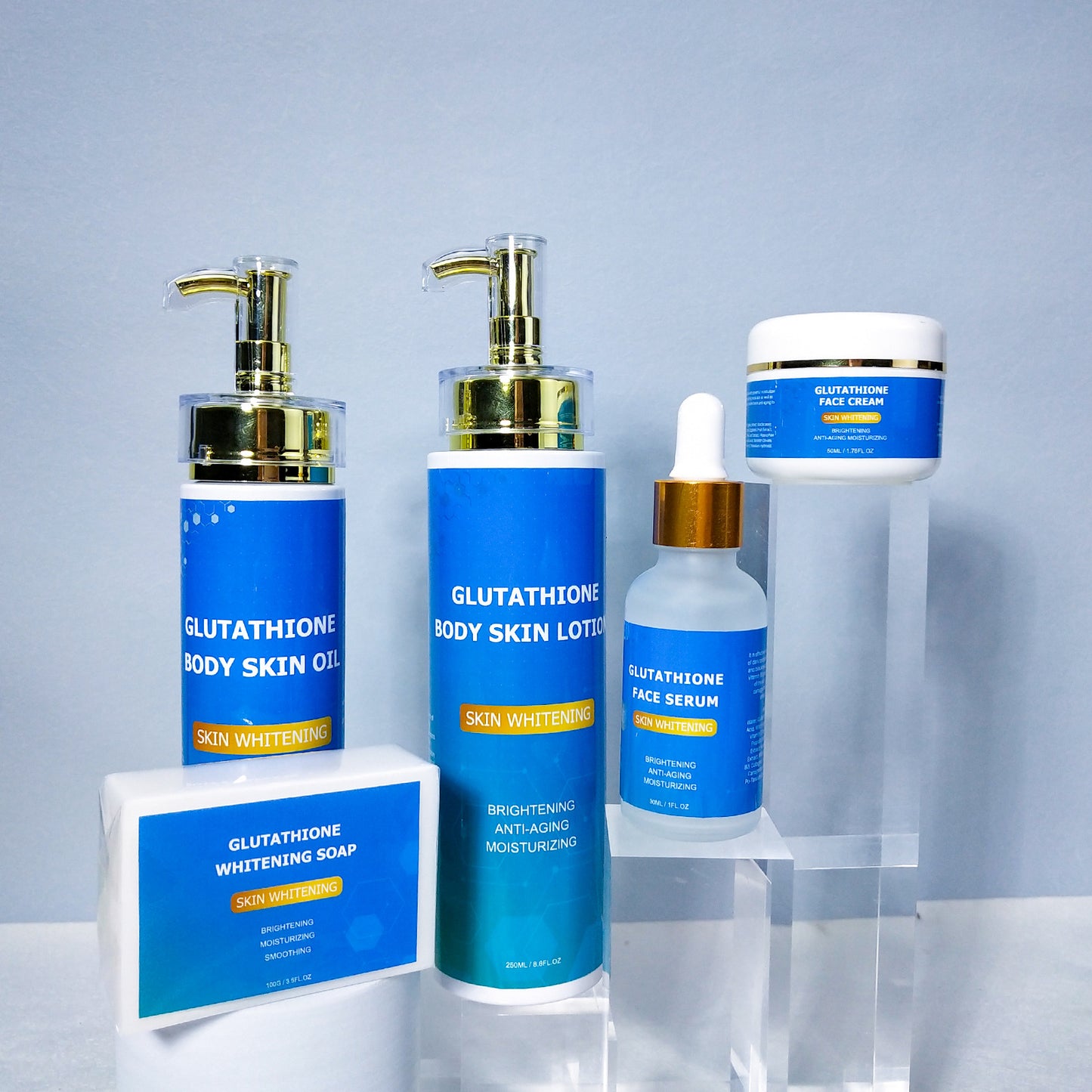 Face Moisturizing Whitening Hydrating Brightening Anti Aging Repairing Skincare Kit Skin Care Set