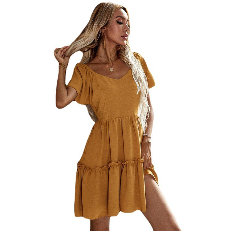 Elegant casual summer dress for women, perfect for parties and latest fashion designs.