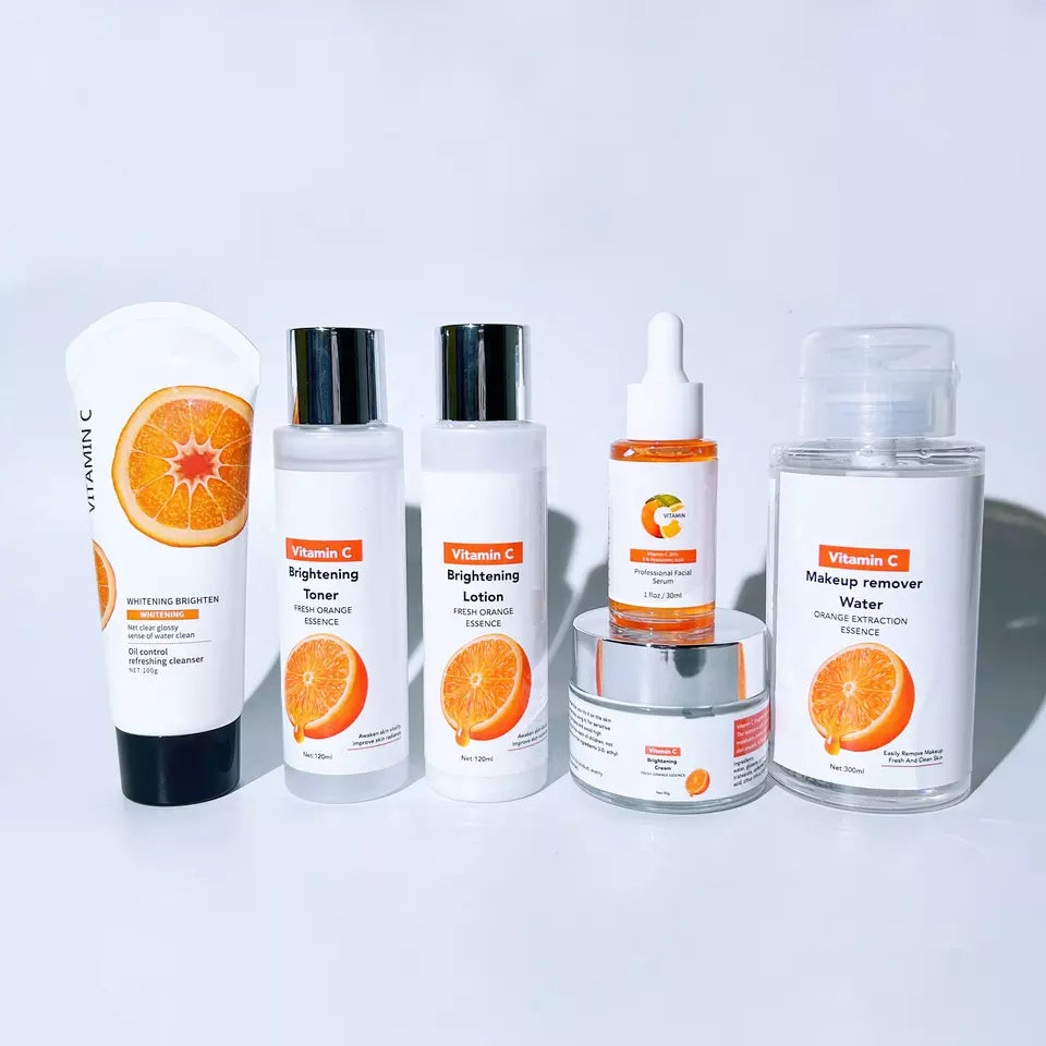 Face Moisturizing Whitening Hydrating Brightening Anti Aging Repairing Skincare Kit Skin Care Set