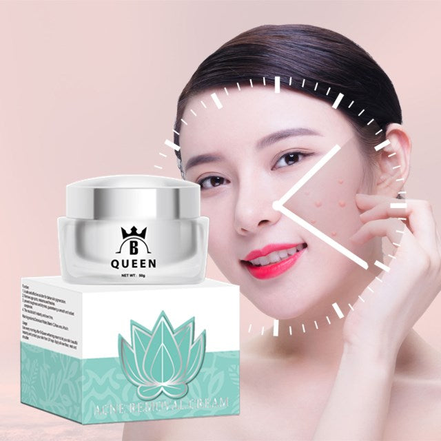 B-Queen Acne Removal Cream with natural ingredients, anti-acne serum, 50g jar.
