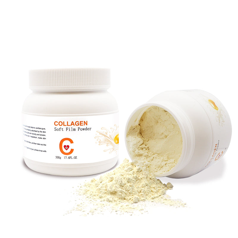 AiXin 500ML Private Label DIY Collagen Powder Mask Moisturizing Anti Aging Soothing Facial Organic Natural Collagen Mask Powder