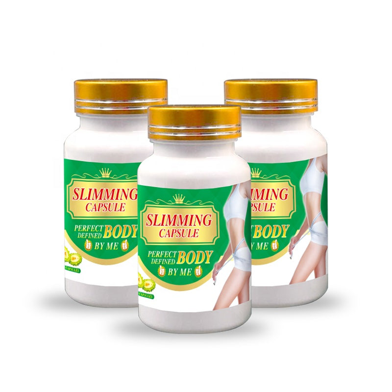 Magic slimming capsules for weight loss, featuring natural ingredients like lotus leaf and garcinia, fast-acting fat burner, 60 capsules per bottle.