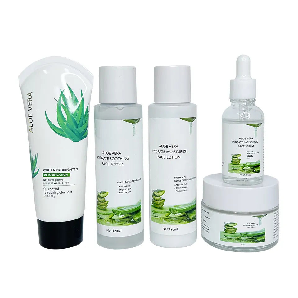 Face Moisturizing Whitening Hydrating Brightening Anti Aging Repairing Skincare Kit Skin Care Set